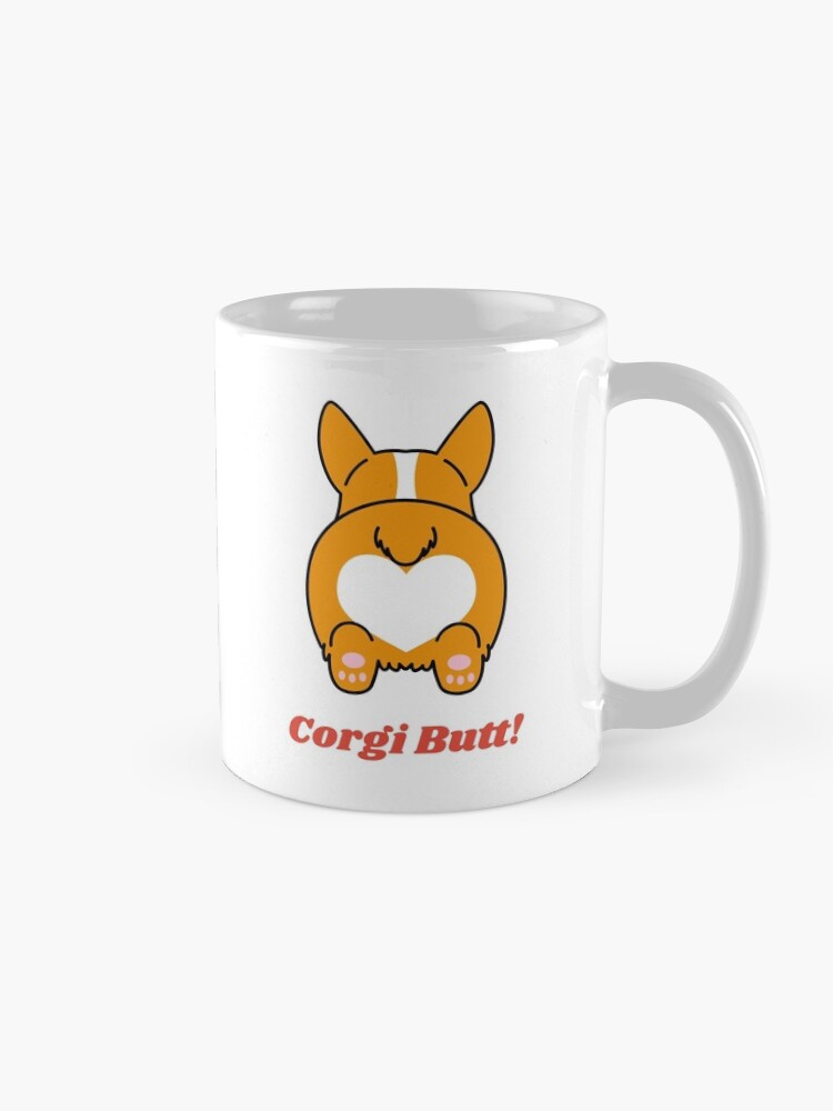 Thumbnail 5 of 6, Coffee Mug, 2-Sided Guess What? Corgi Butt! Funny designed and sold by funnylifeusa.