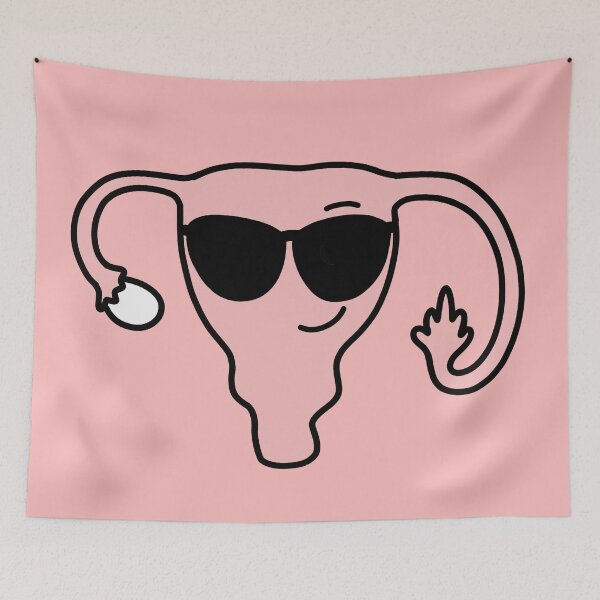 Item preview, Pink Middle finger uterus designed and sold by Mermaidssparkle.