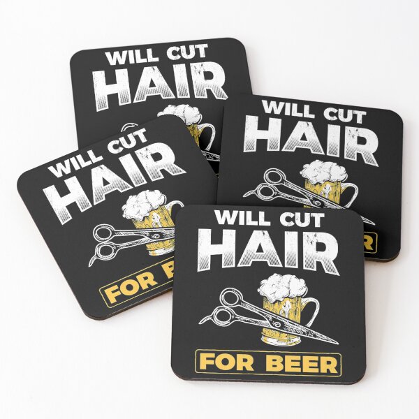 Item preview, Will Cut Hair For Beer Barber Hair Hairdresser Pullover Hoodie designed and sold by GiselleShop.