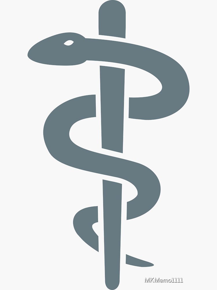 "Medical Symbol Staff of Aesculapius Aesculapius Asklepios Rod of