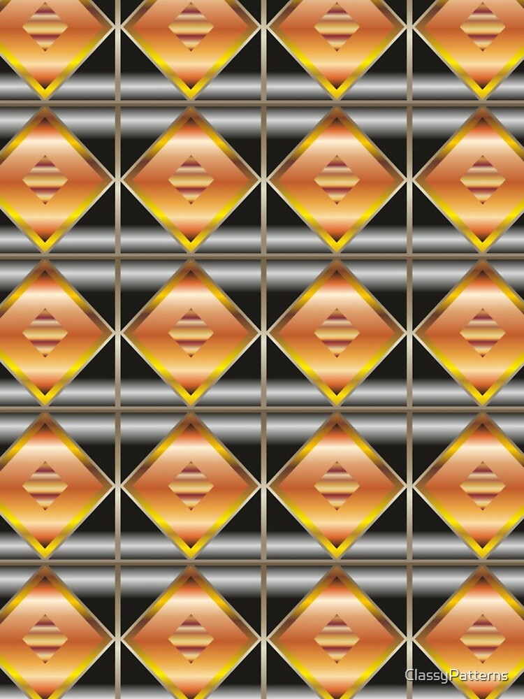 Thumbnail 4 of 4, iPhone Case, Metallic Geometric Charming Patterns designed and sold by ClassyPatterns.