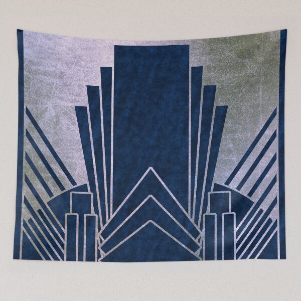 Item preview, Art Deco glamour - navy and silver designed and sold by RoseAesthetic.