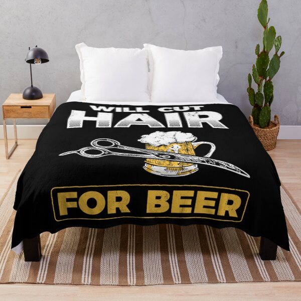 Item preview, Will Cut Hair For Beer Barber Hair Hairdresser Pullover Hoodie designed and sold by AdonisShop.