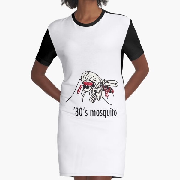 '80s Mosquito Graphic T-Shirt Dress
