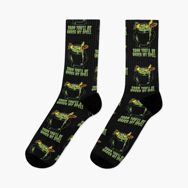 Item preview, Funny halloween design of a witches cauldron and a witch's brew, with the text soon you'll be under my spell. designed and sold by NobelFashion.