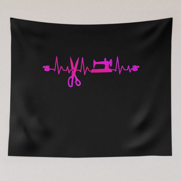 Item preview, Sewer Seamstress Heartbeat Fabric Sewing Machine Sewing  designed and sold by RogerGift.