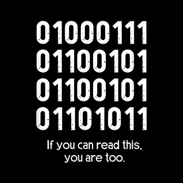 Artwork thumbnail, Read Binary Code Computer Coder by caral8