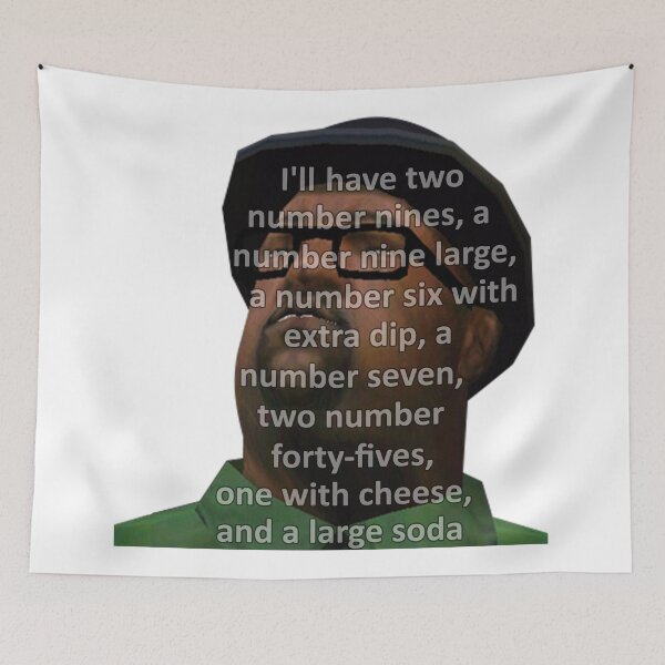 Item preview, Big Smoke (two number 9s) designed and sold by toptrenddesigns.
