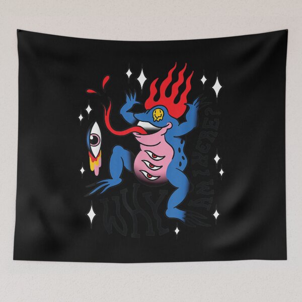 Item preview,  Funny Frog Fire Vintage Retro Design designed and sold by caral8.