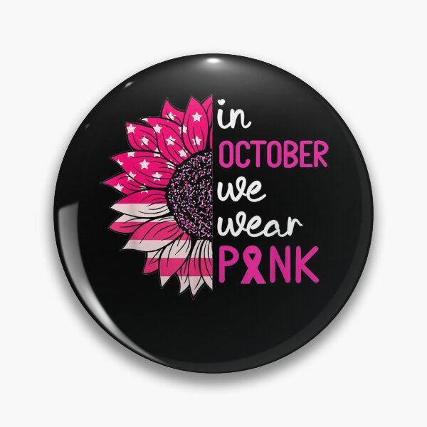 Item preview, In October We Wear Pink Breast Cancer Awareness US Flag  designed and sold by RogerGift.