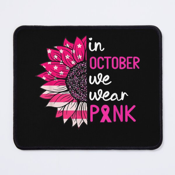 Item preview, In October We Wear Pink Breast Cancer Awareness US Flag designed and sold by RogerGift.