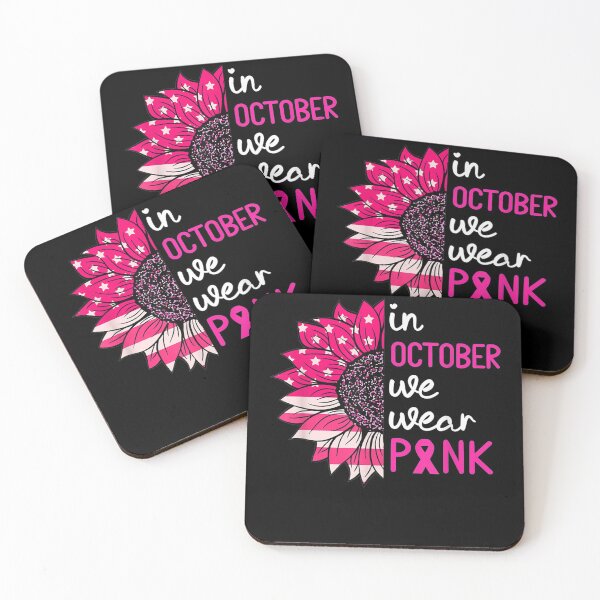 Item preview, In October We Wear Pink Breast Cancer Awareness US Flag  designed and sold by RogerGift.