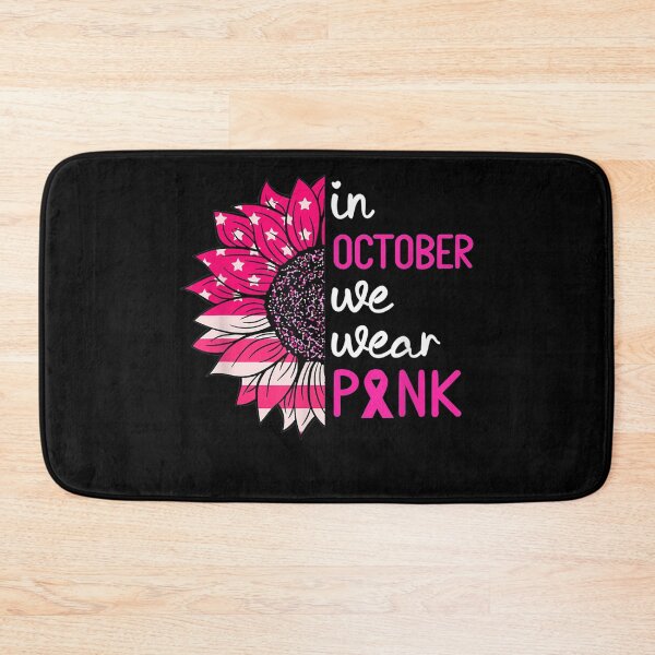 Item preview, In October We Wear Pink Breast Cancer Awareness US Flag  designed and sold by RogerGift.