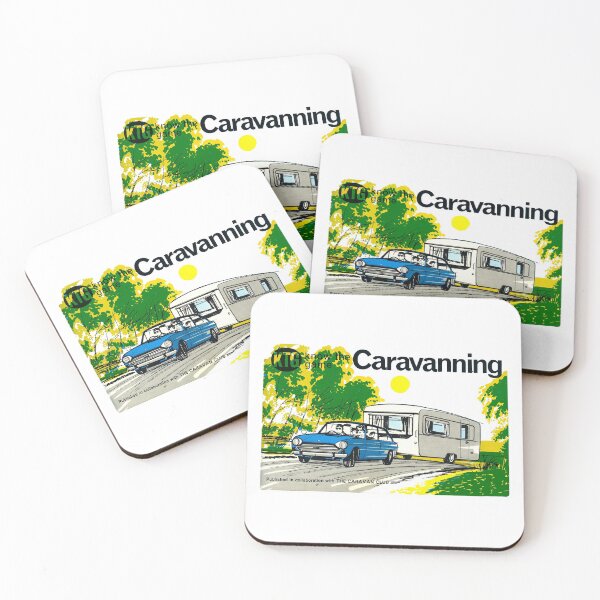 Item preview, CARAVANNING - BOOK COVER designed and sold by ThrowbackAds.