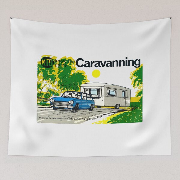 Item preview, CARAVANNING - BOOK COVER designed and sold by ThrowbackAds.