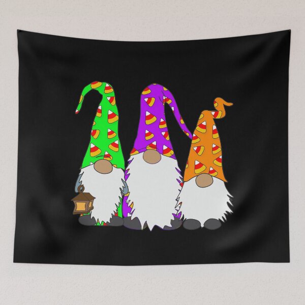 Item preview, 3 Halloween Gnomes Trick Or Treating  Fall designed and sold by funnytshirtemp.