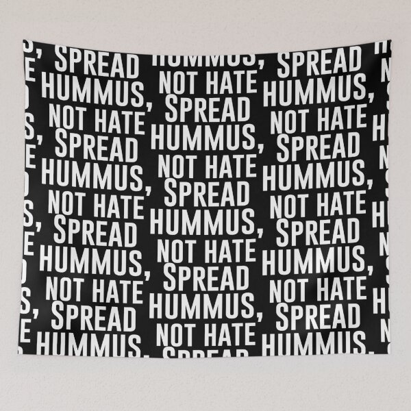 Item preview, Spread hummus, not hate - Funny Vegetarian Present For Mom, Dad And Friend designed and sold by Aymanclothings.