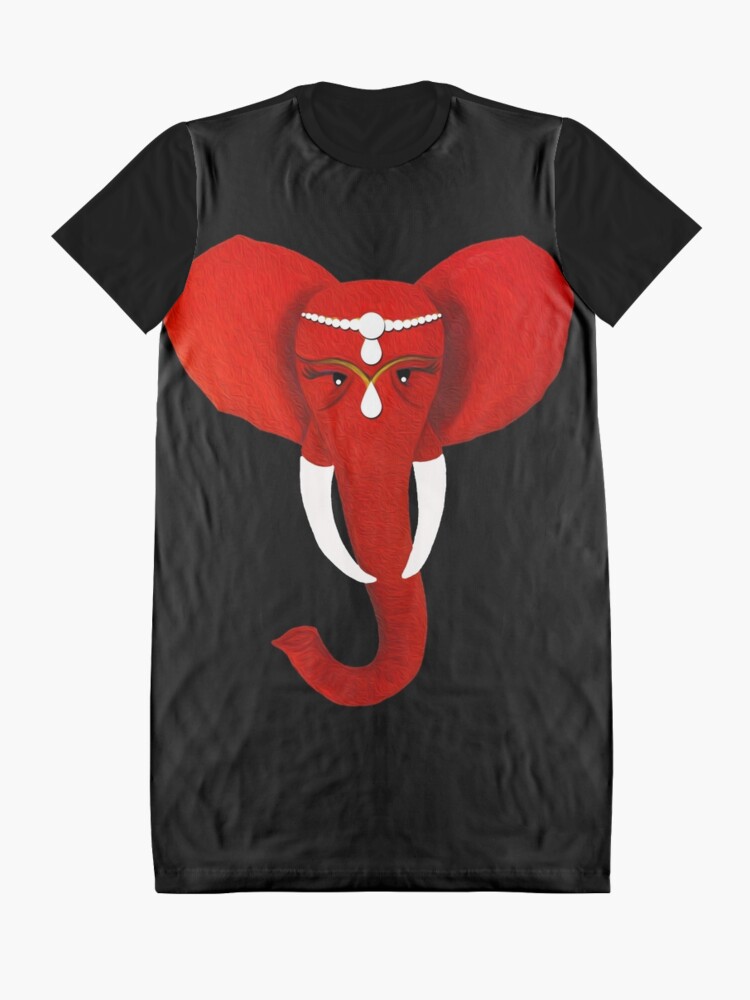 Alternate view of Red Elephant 3 Graphic T-Shirt Dress