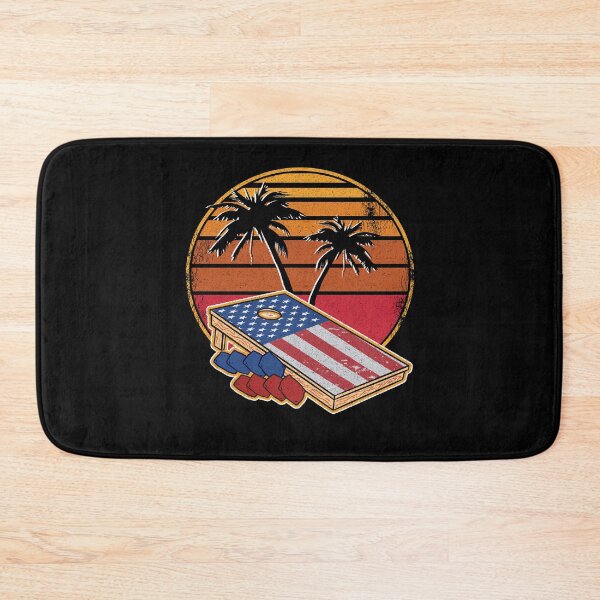 Item preview, Retro Vintage Sunset Cornhole Board American Flag Corn Hole designed and sold by Stronzi.