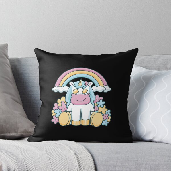 Artikelvorschau, Lächelndes süßes Regenbogen-Einhorn entworfen und verkauft von Dase23.