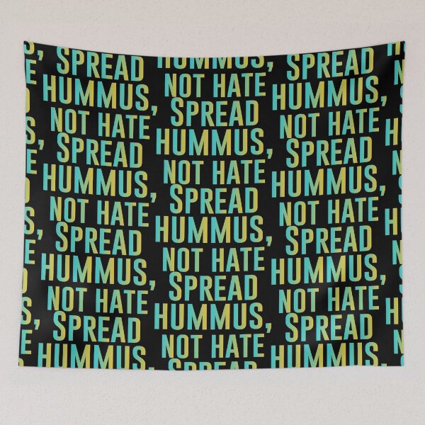 Item preview, Spread hummus, not hate - Funny Vegetarian Present For Mom, Dad And Friend designed and sold by Aymanclothings.