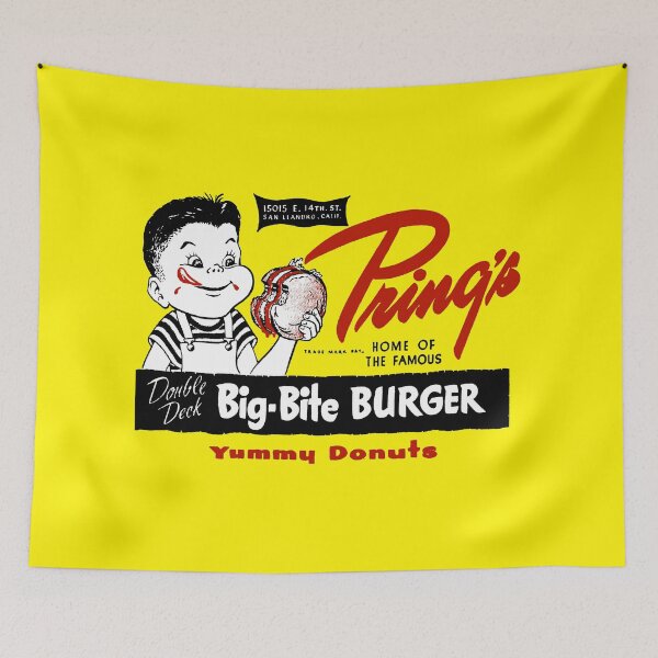 Item preview, PRING'S BIG BITE BURGER - PACKAGING designed and sold by ThrowbackAds.