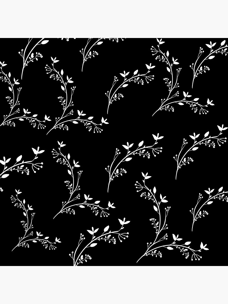 "Minimalist flowers (black and white)." Poster for Sale by Marroumaart