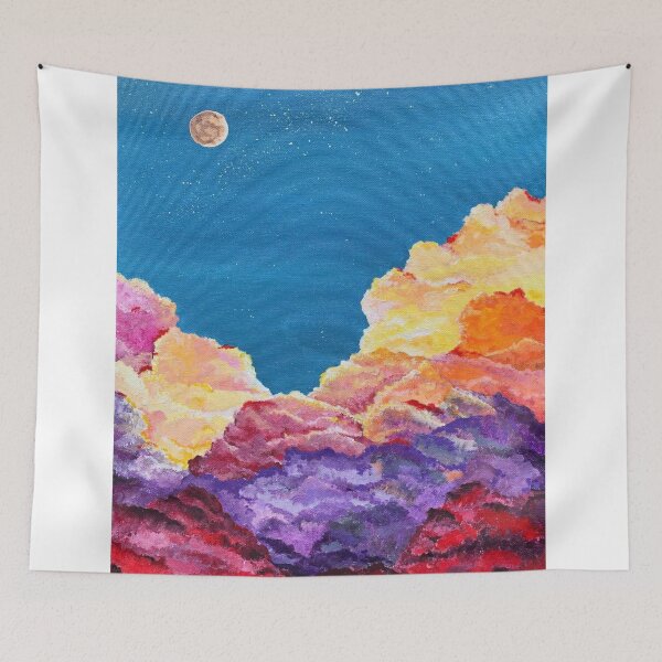 Item preview, POSTER WATERCOLOR MIDNIGHT CLOUD designed and sold by simonclaws.