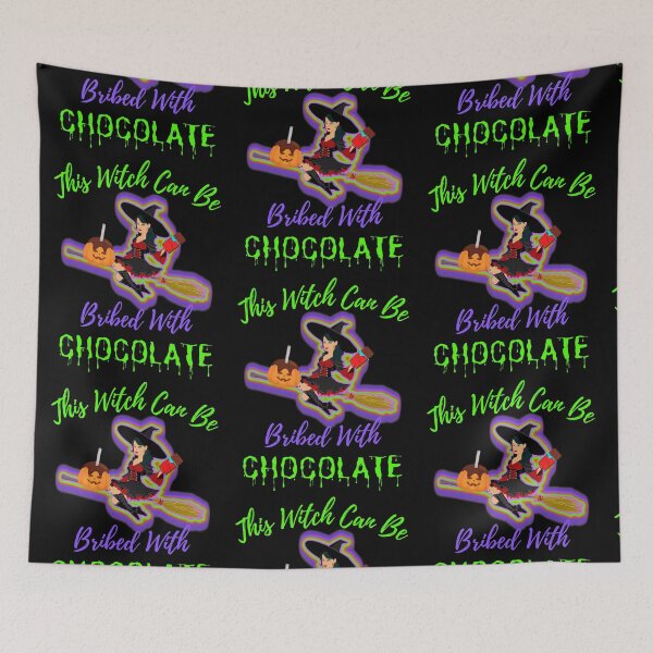 Item preview, This Witch Can Be Bribed With Chocolate designed and sold by WoodburyLake.
