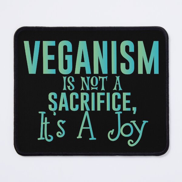 Item preview, Veganism is not a sacrifice, it’s a joy - Funny Vegetarian Present For Mom, Dad And Friend designed and sold by Aymanclothings.