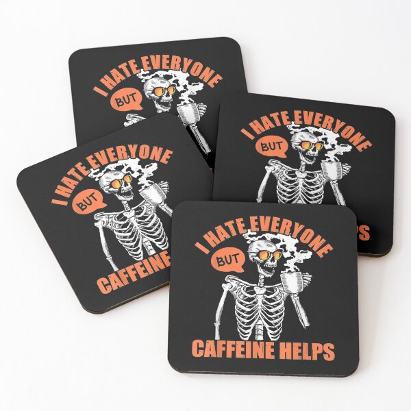 Item preview,  Hate Everyone Caffeine Helps Skull Coffee designed and sold by caral8.