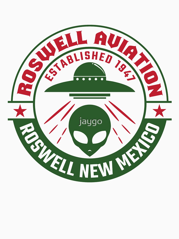 Thumbnail 7 of 7, Essential T-Shirt, Roswell Aviation Established 1947 Roswell New Mexico Alien UFO designed and sold by jaygo.