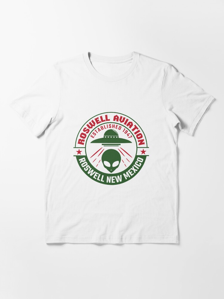 Thumbnail 3 of 7, Essential T-Shirt, Roswell Aviation Established 1947 Roswell New Mexico Alien UFO designed and sold by jaygo.