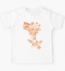 Giraffe Orange Kids Tee