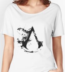 Splatter Paint Assassins Creed Logo Women's Relaxed Fit T-Shirt