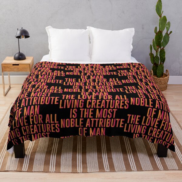 Item preview, The love for all living creatures is the most noble attribute of man - Funny Vegetarian Present For Mom, Dad And Friend designed and sold by Aymanclothings.