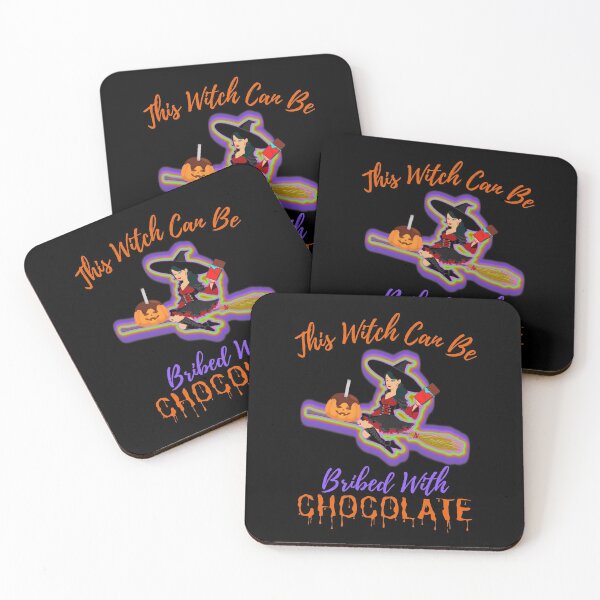 Item preview, This Witch Can Be Bribed With Chocolate designed and sold by WoodburyLake.
