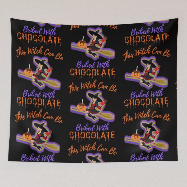 Item preview, This Witch Can Be Bribed With Chocolate designed and sold by WoodburyLake.