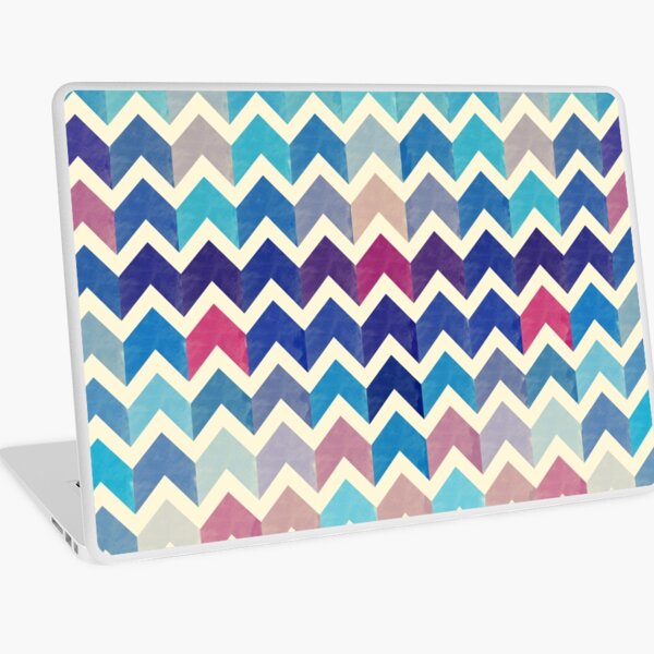 Watercolor Chevron Pattern VIII Laptop Skin