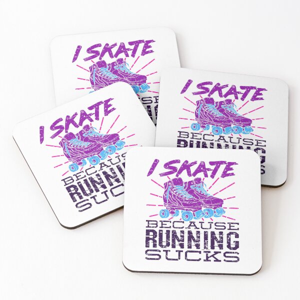 Item preview, I Skate Because Running Sucks Roller Skating designed and sold by jaygo.