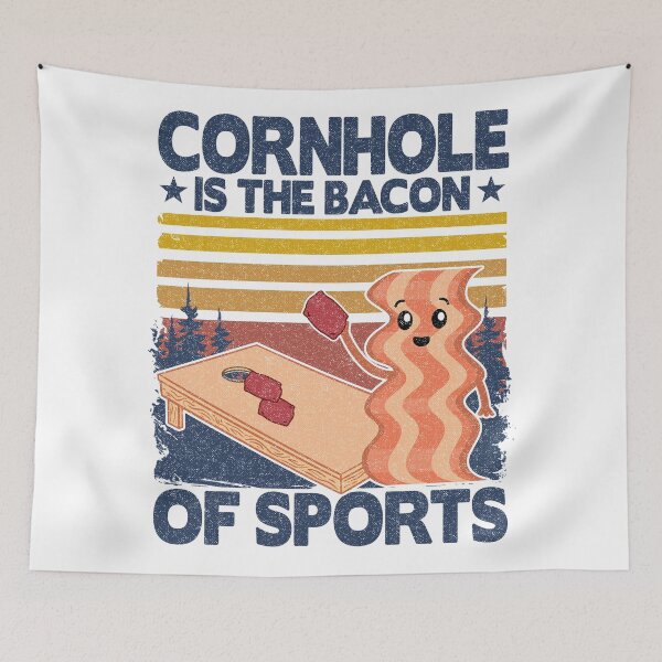 Item preview, Cornhole Is The Bacon Of Sports Vintage Joke Bean Bag Toss designed and sold by Stronzi.