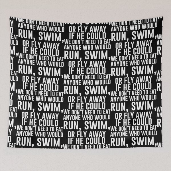 Item preview, We don’t need to eat anyone who would run, swim, or fly away if he could - Funny Vegetarian Present For Mom, Dad And Friend designed and sold by Aymanclothings.