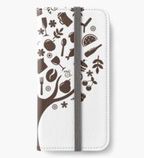 Tree with icons that make the image leaves and branches iPhone Wallet/Case/Skin
