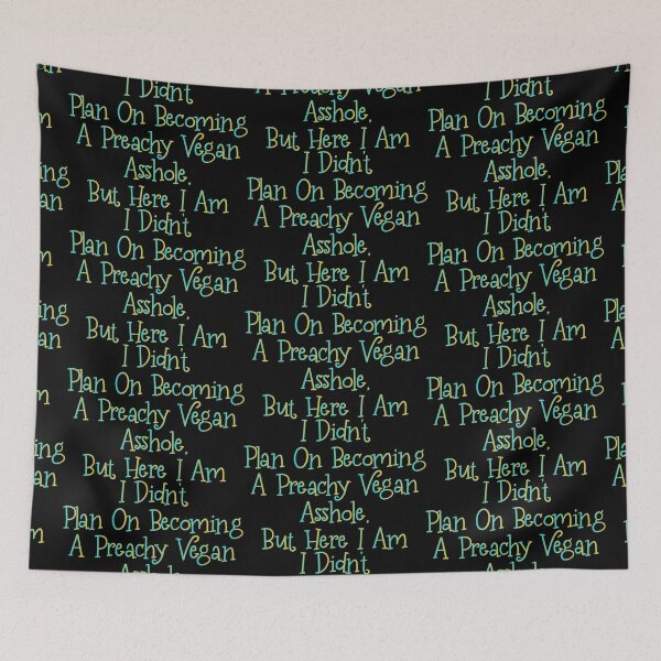 Item preview, I didn't plan on becoming a Preachy Vegan Asshole, but here I am - Funny Vegetarian Present For Mom, Dad And Friend designed and sold by Aymanclothings.
