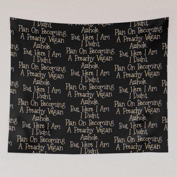 Item preview, I didn't plan on becoming a Preachy Vegan Asshole, but here I am - Funny Vegetarian Present For Mom, Dad And Friend designed and sold by Aymanclothings.