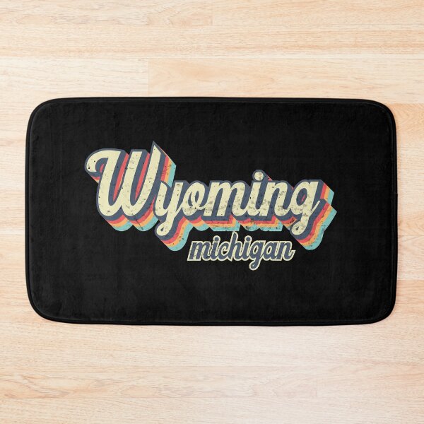 Item preview, Wyoming City Michigan Retro Vintage 70s rainbow designed and sold by Teelogic.
