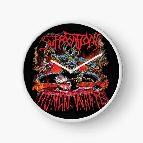 SUFFOCATION BAND METAL ARTWORK Clock
