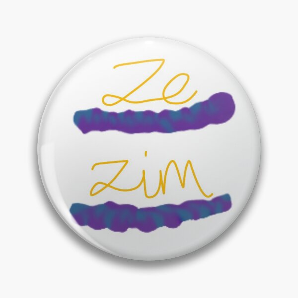 Item preview, ze/zim pronoun circle designed and sold by EmoGayWorm.