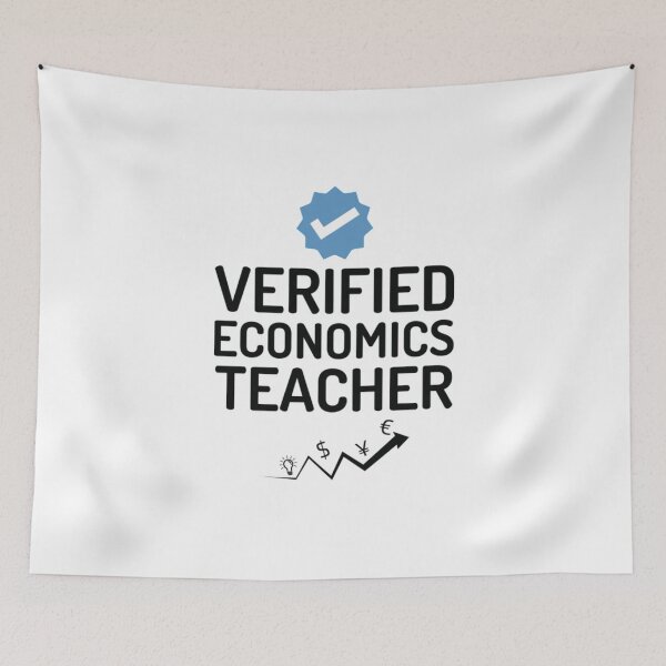 Artikelvorschau, Economics Teacher T-ShirtVerified Economics Teacher entworfen und verkauft von Astraxelenca.