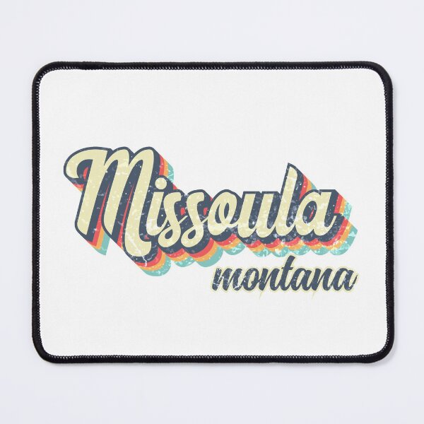 Item preview, Missoula City Montana Retro Vintage 70s rainbow designed and sold by Teelogic.